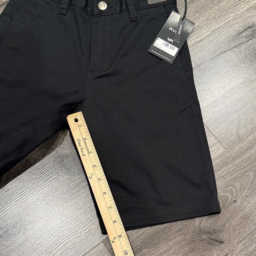 RVCA Kids Boys Weekend Fit Black Casual Shorts Summer Essential - Picture 6 of 6